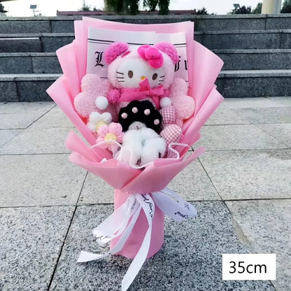 Kuromi Plush Flower Bouquet Soft Toy Gift for Girls