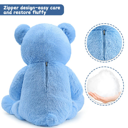 Giant Blue Teddy Bear Plush 130cm