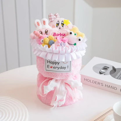 Kuromi Plush Flower Bouquet Kawaii Stuffed Doll
