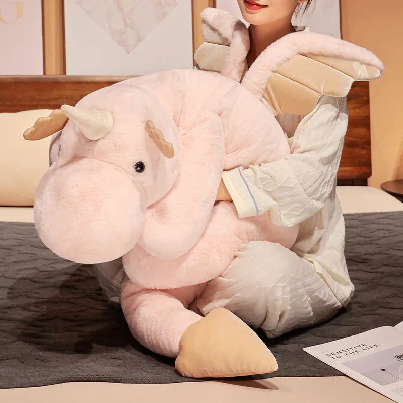 Giant Plush Unicorn Dinosaur Hug Pillow Soft Stuffed Toy