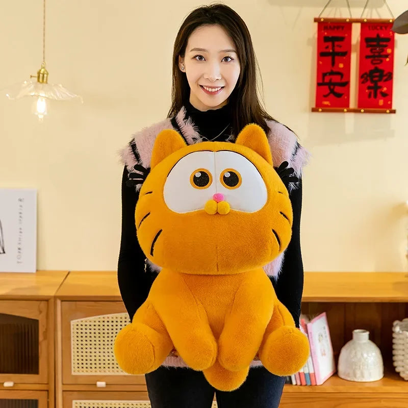 Kawaii Anime Garfield Plush Keychain - Cute Backpack Pendant for Kids