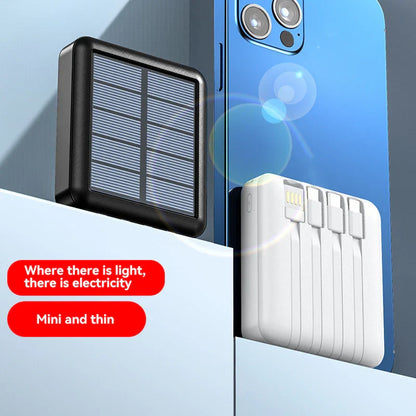 4 In 1 Solar Charging Power Bank