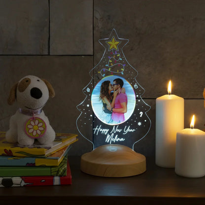 Personalized 3D Photo Night Light with Custom Text