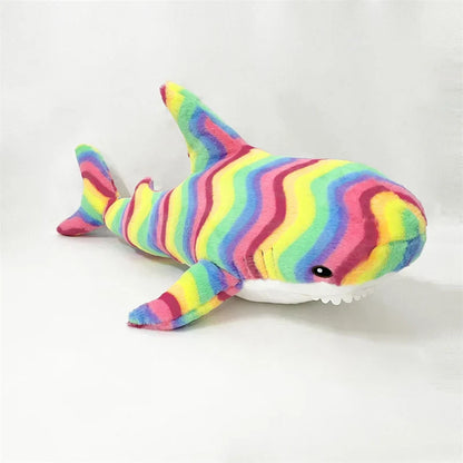 Colorful Shark Plush Pillow