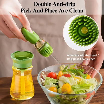Portable Oil Bottle With Silicone Brush