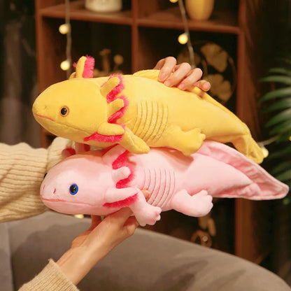 45cm Colorful Axolotl Plush Toy Soft Stuffed Salamander Pillow for Kids