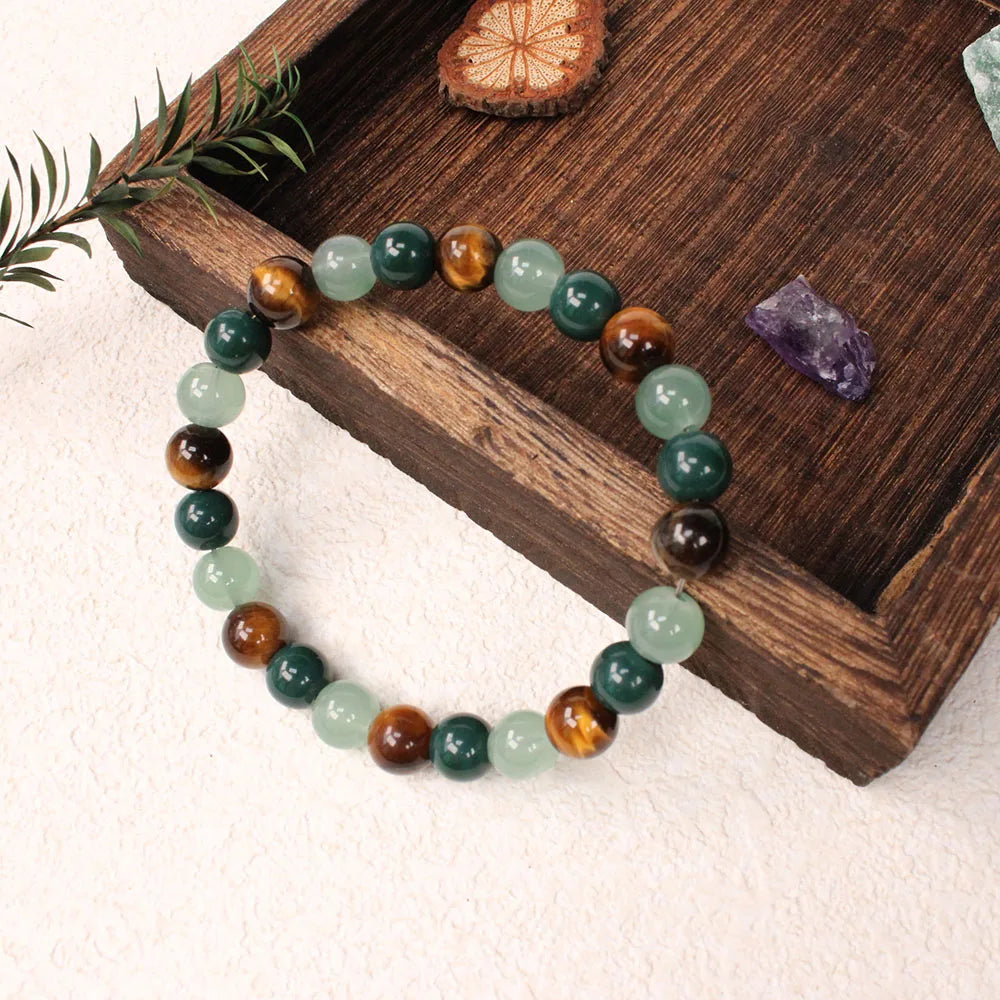 Tiger Eye Natural Stone Beaded Bracelet