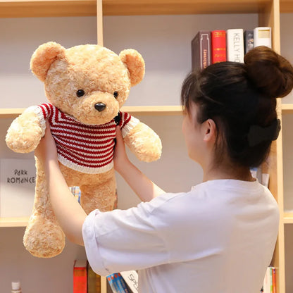 American Sweater Teddy Bear Plush Toy Soft Gift for Kids
