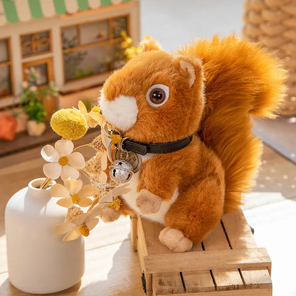 Adorable Realistic Squirrel Plush Toy - Soft, Furry, Perfect Gift!