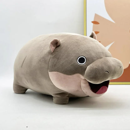 Moo Deng Weighted Hippo Plush Toy - Soft, Cuddly Home Decor Gift