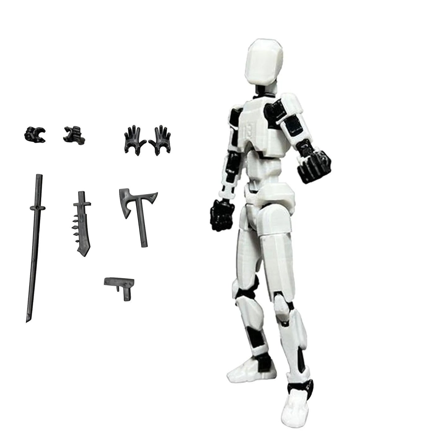 Lucky 13 Figure Toys Dummy 3D Printed Movable Shapeshift Robot Action Figuras