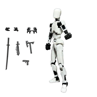 Lucky 13 Figure Toys Dummy 3D Printed Movable Shapeshift Robot Action Figuras
