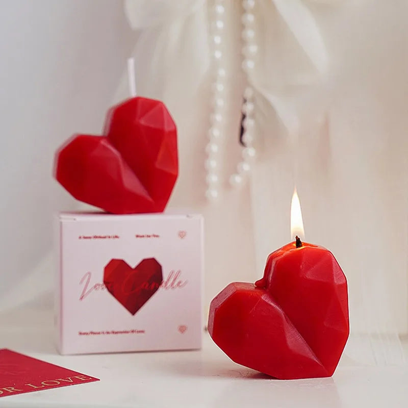 Heart-Shaped Scented Candle for Romantic Gifts