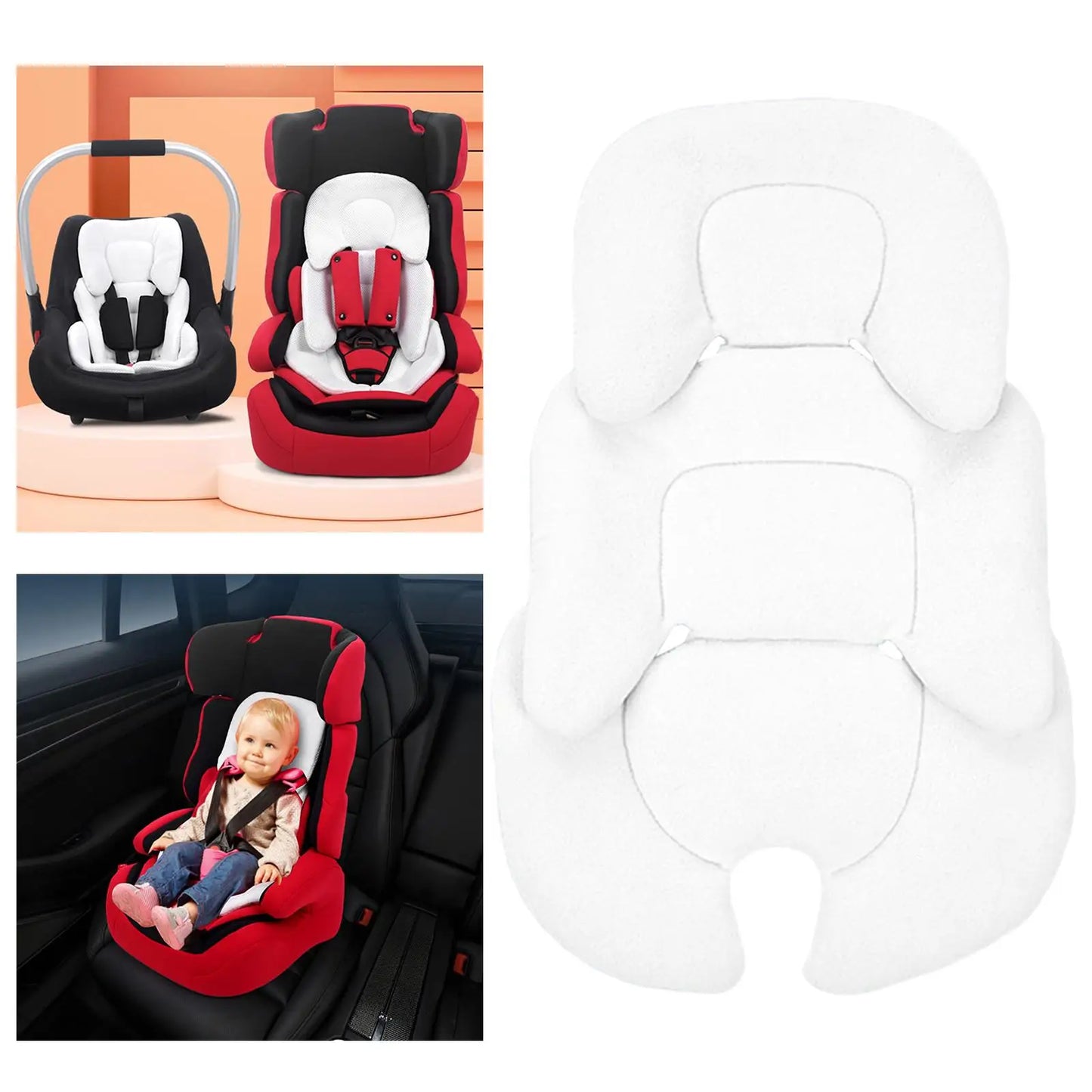 Baby Stroller Cushion Head And Pillow Car Seat