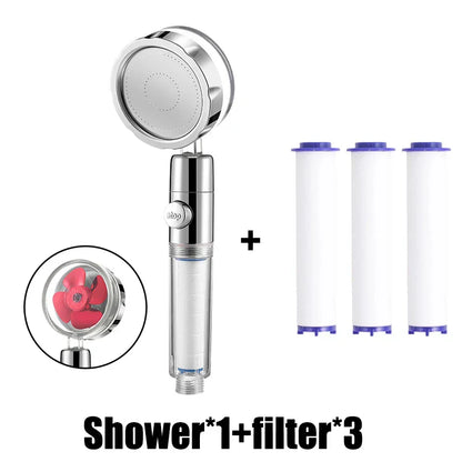 Turbocharged Rotating Shower