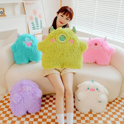 Ugly Cute Green Little Monster Plush Toy - Adorable Sleep Pillow Gift