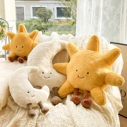 Cute Sun & Moon Pillows Soft Cozy