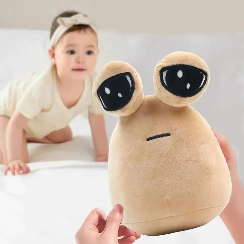 My Pet Alien Pou Plush Toy - Kawaii Soft Stuffed Pillow for Kids