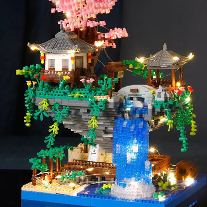 Peach Blossom Pool Castle Building Blocks