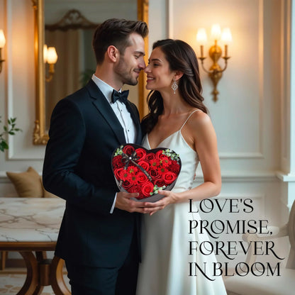 Heart-Shaped Rose Gift Box Foam Artificial Roses for Valentine's Day and Special Occasions