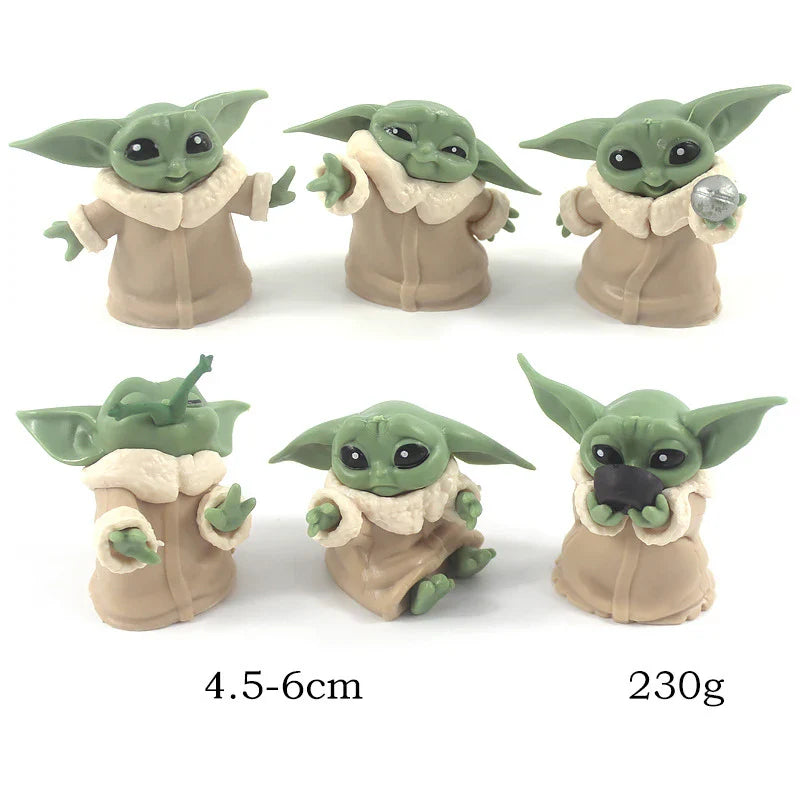 5pcs Baby Yoda Darth Action Figure