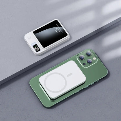 Magnetic Wireless Led Display Fast Charging Power Bank