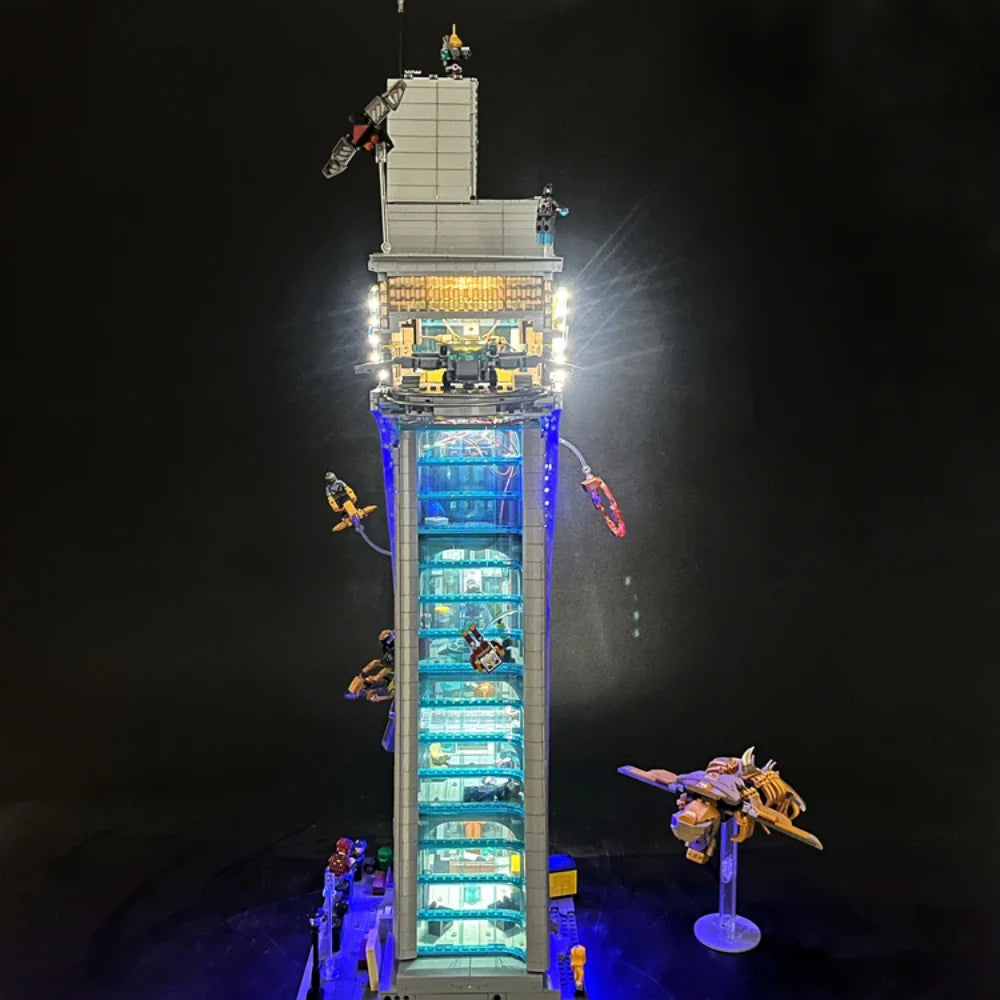 LED Light Kit For Avengers Tower Building Blocks