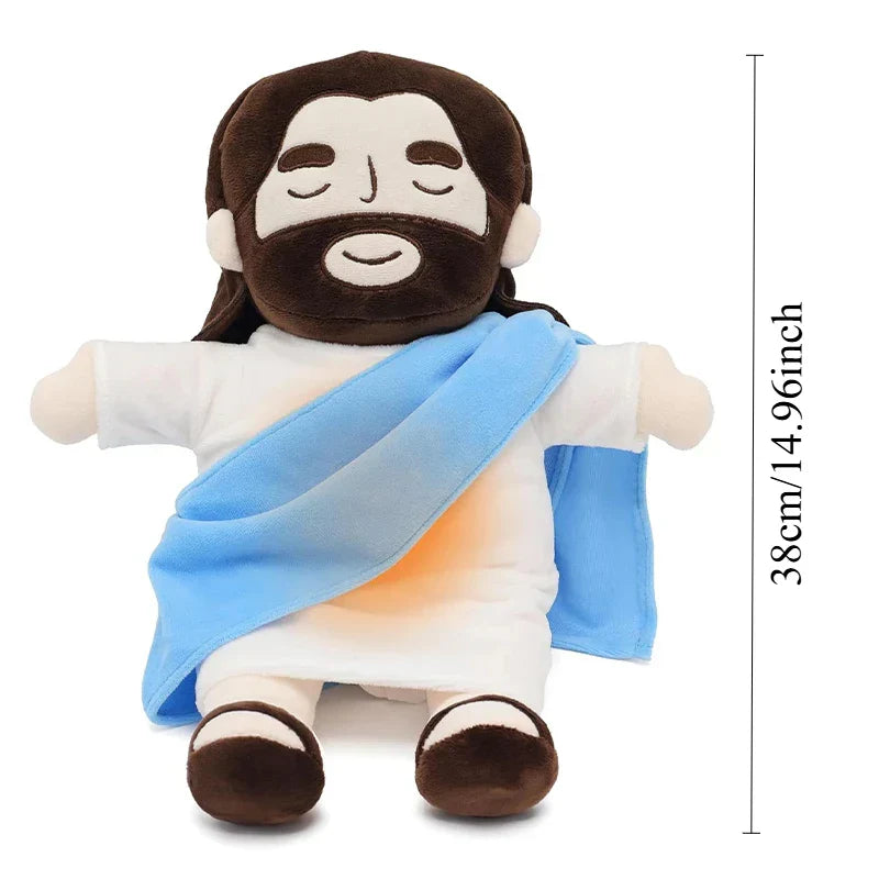 Soothing Jesus Plush Toy - Adjustable Music Sleep Companion
