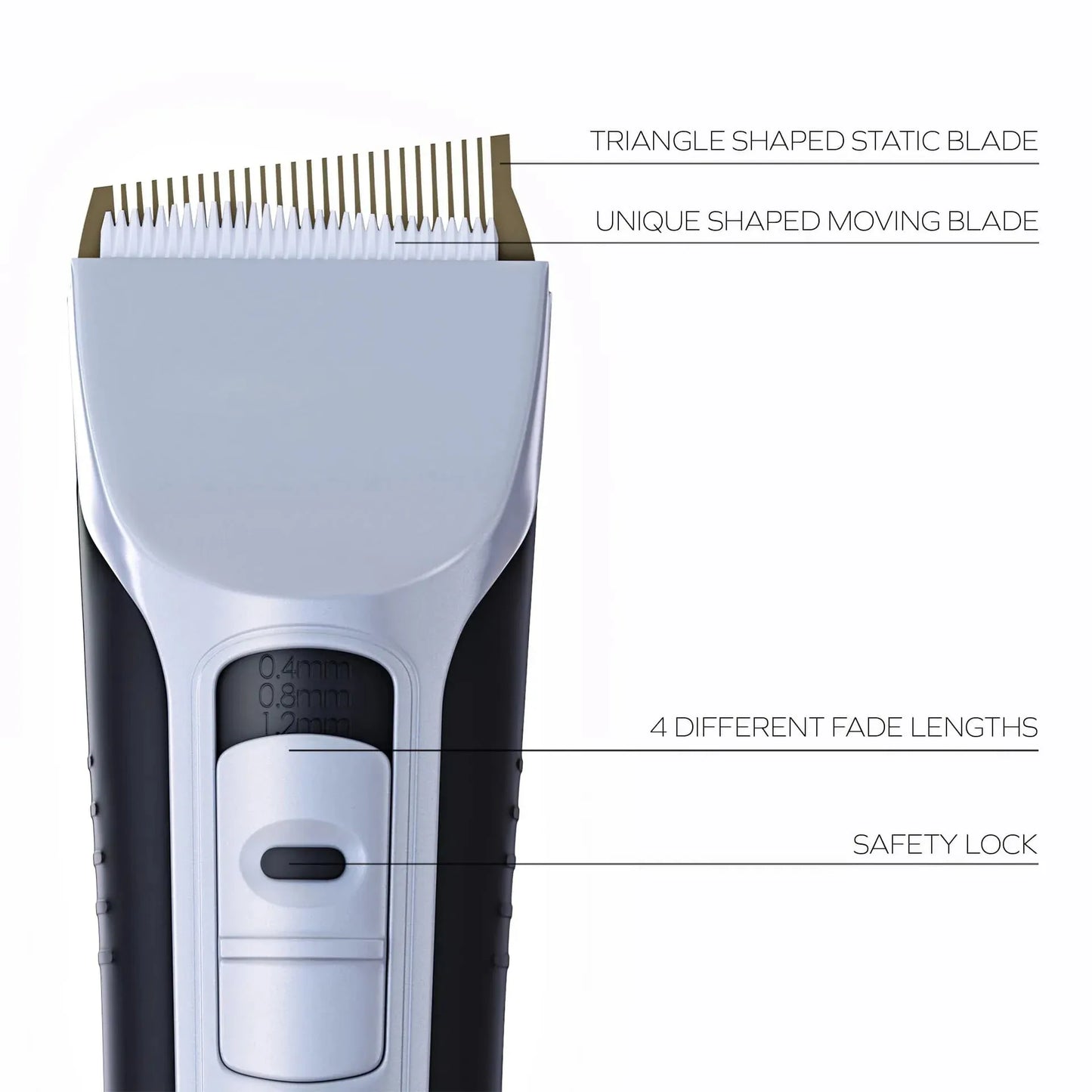 Professional Lcd Inclined Hair Trimmer