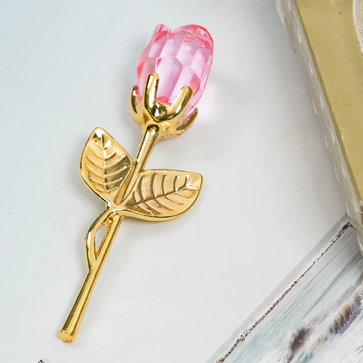 Crystal Rose Artificial Flower - Mother's Day & Anniversary Gift
