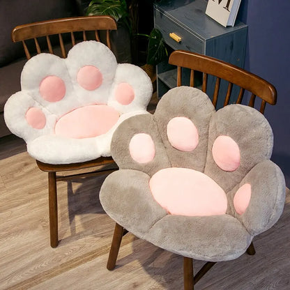 Cat Paw Plush Floor Cushion Soft Large Seat Pillow