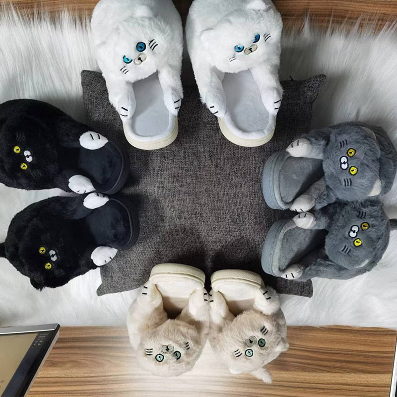 Cuddly Kitty Cat Slippers