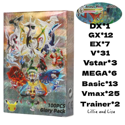 60/100Pcs Pokemon Cards