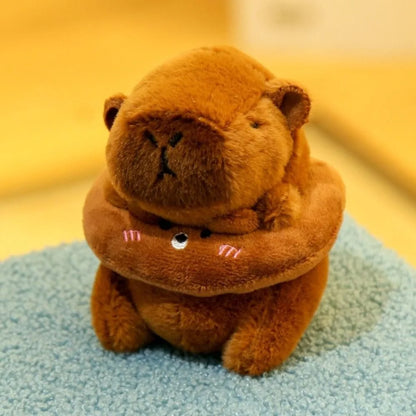 Capybara Plush Toy with Hoodie and Wings Mini Soft Stuffed Doll