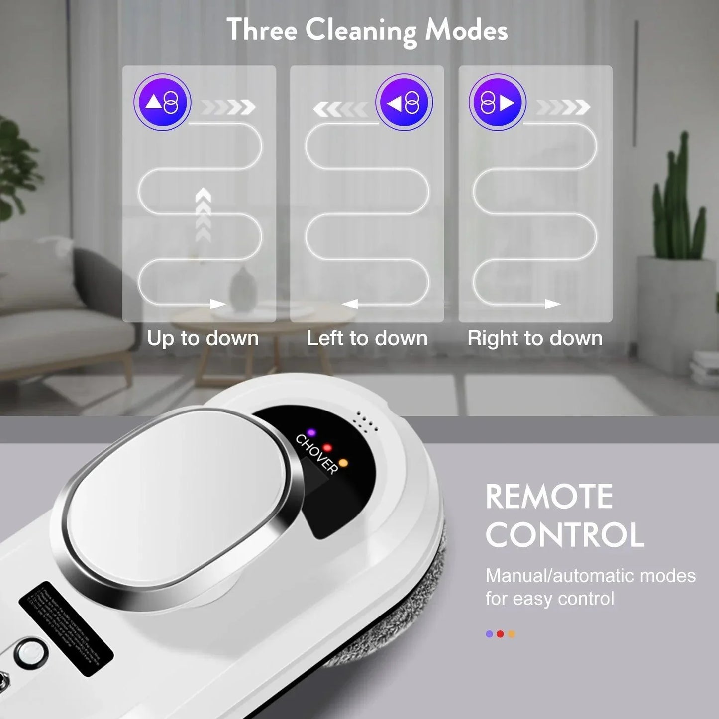 Smart Robot Window Cleaner With Water Spray