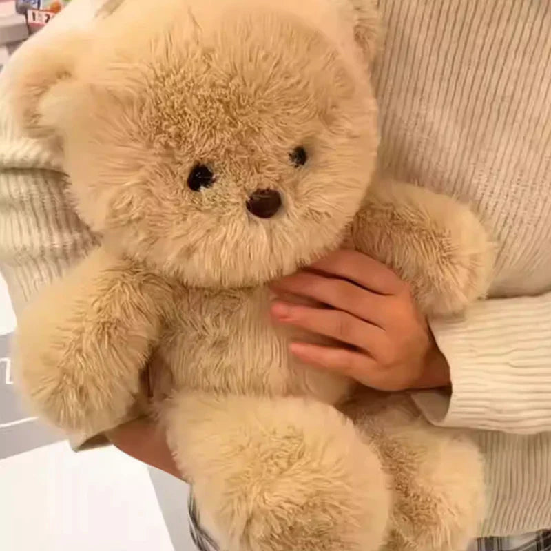 Kawaii Running Bear Plush Toy Soft Stuffed Animal for Kids and Home Decor