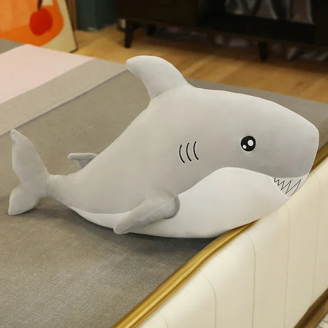 Kawaii Dolphin & Whale Shark Plush Toy - Soft, Cute Animal Pillow for Kids