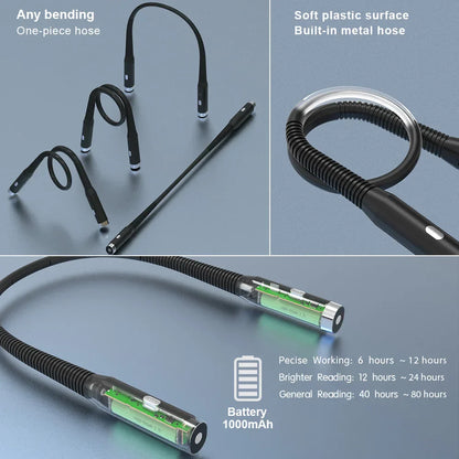 Led Rechargeable Handsfree Reading Lamp
