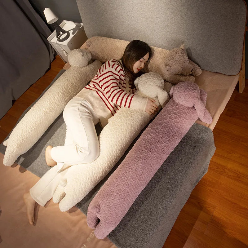 Giant Plush Rabbit Pillow - Soft, Long, Perfect for Kids' Birthdays!