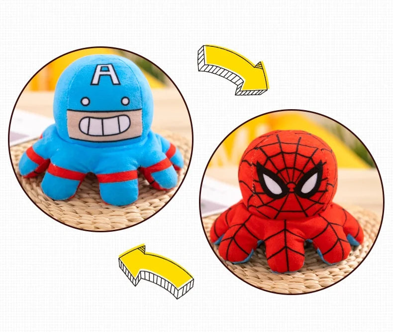 Reversible Superhero Plush Doll 20 to 40 cm