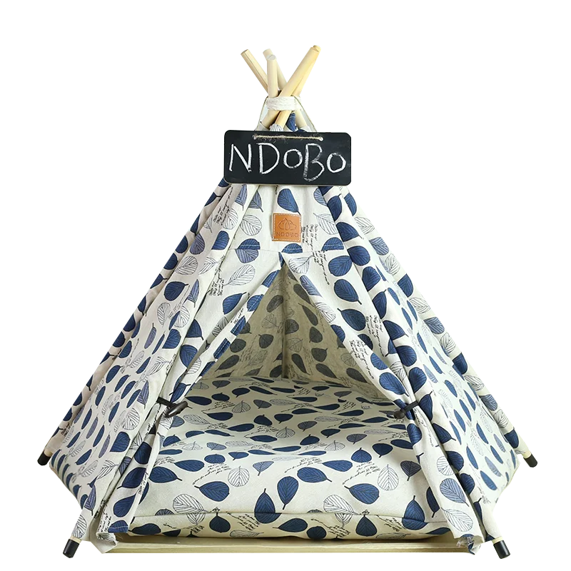 Tent with Washable Cushion Indoor Pet Bed