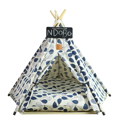 Tent with Washable Cushion Indoor Pet Bed