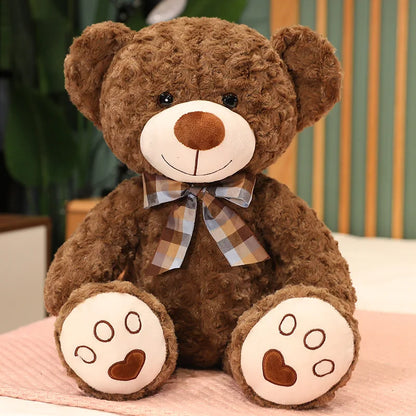 Classic Teddy Bear Plush with Bow Tie