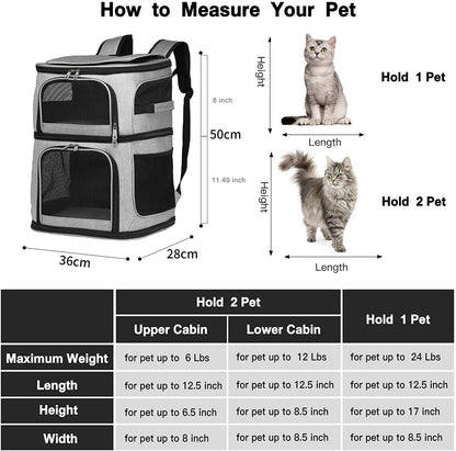 Double Layer Cat Backpack