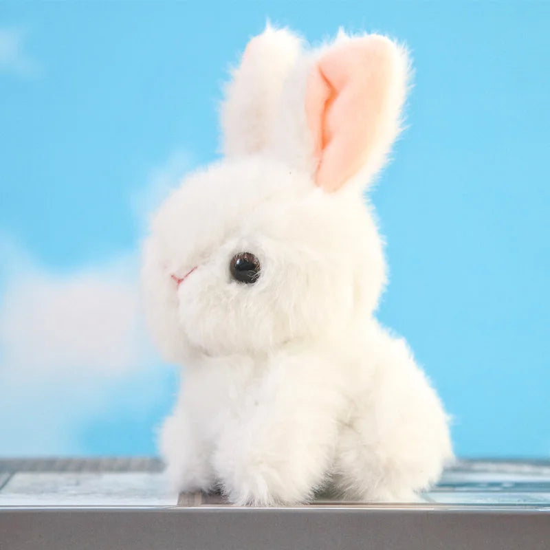 Ultrasoft Plush Bunny Rabbit Toy - Adorable Handbag Pendant for Kids