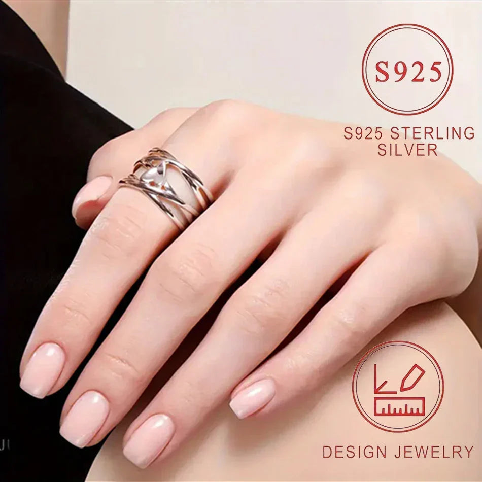 Sterling Silver Heart Ring for Women