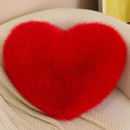 Love Heart Plush Pillow Soft Cushion for Home and Romantic Gifts