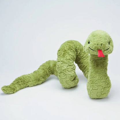 Cute 80cm Green Plush Snake Toy - Fun Gift for Kids & Holidays!