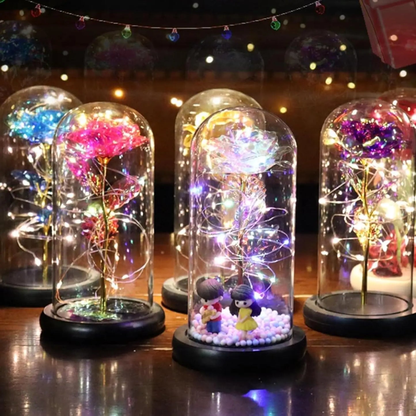 Eternal Rose LED Glass Flower Display