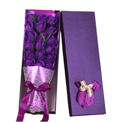 18PCS Soap Flower Bouquet Gift Box for Valentine's Day